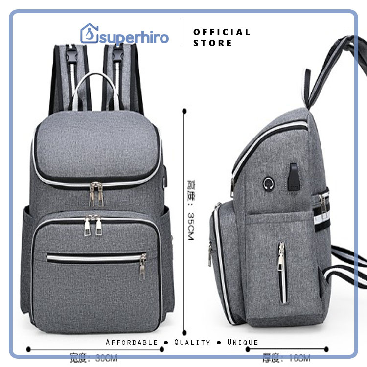 Tas Ransel Diaper Bag / Tas Susu Bayi Backpack Anti Air Kado Gift