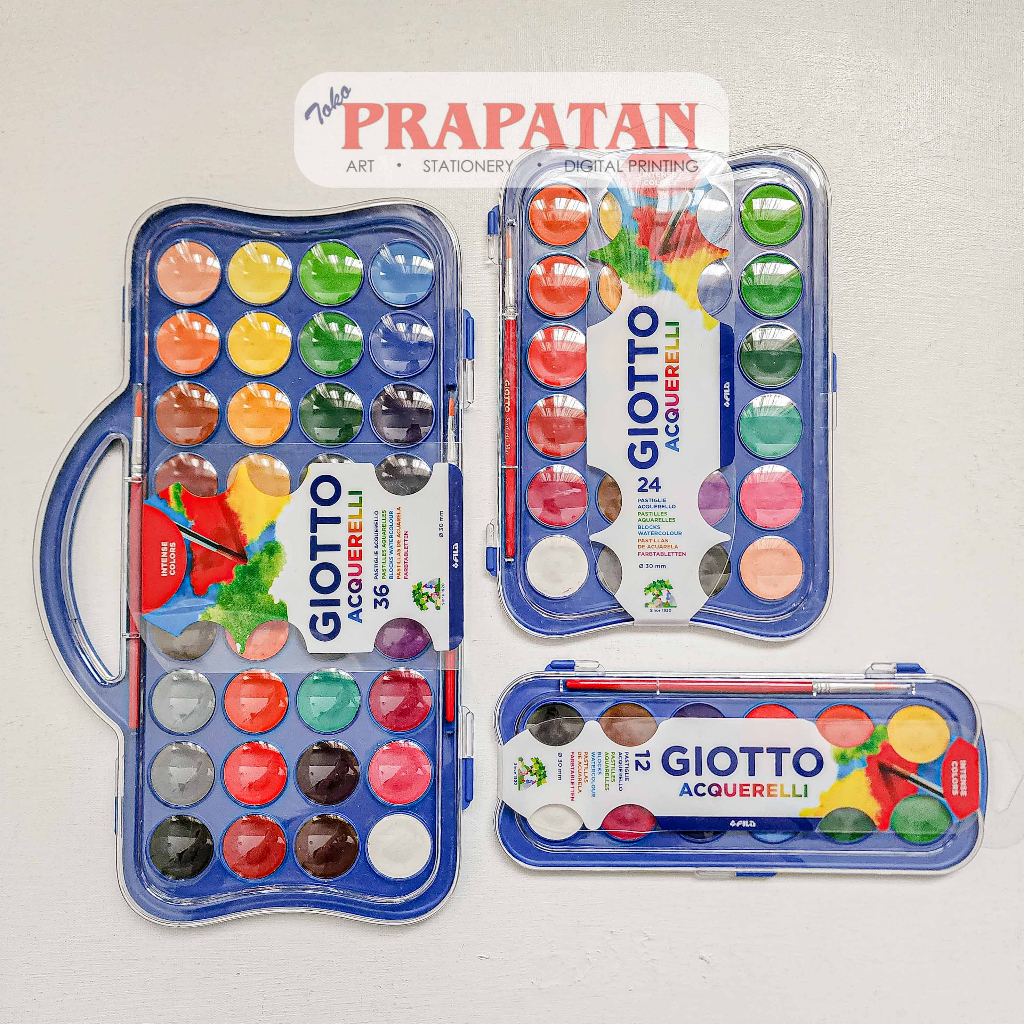 

Giotto Acquerelli Watercolor Cake Set dia 30mm Cat Air Set SF6