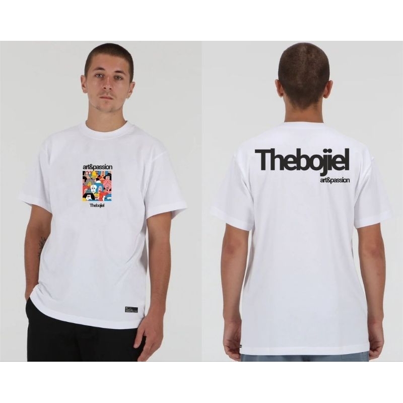 Kaos Pria Dewasa Putih Original The Bojiel