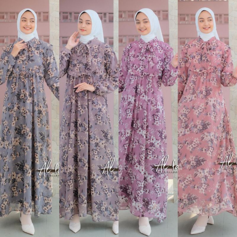 GAMIS DRESS GHANI CERUTY BABIDOL MOTIF ORI BY AL-FARO COLLECTION