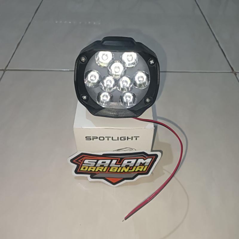 LAMPU  TEMBAK SOROT LED 9 MATA LAMPU LED BAR LASER GUN 9 MATA 10 WATT 12 VOLT