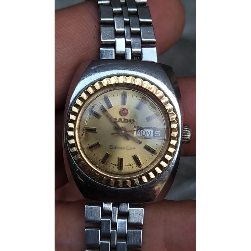 jam tangan rado golden city cewek otomatis scond bekas original