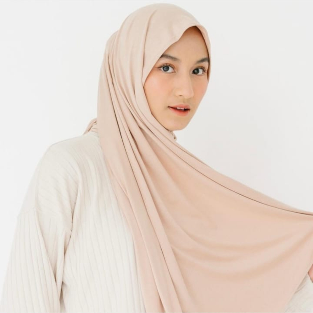 Pashmina Kaos Jersey Premium / Pashmina Kaos Rayon Flowy Turkey Shawl