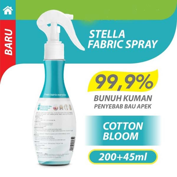 [200+45ML] [BPOM] Stella Fabric Spray Pink Peony 200 + 45ml - Disinfektan Pengharum | Bathroom Fresh green | Cool Blue 42gr_Cerianti