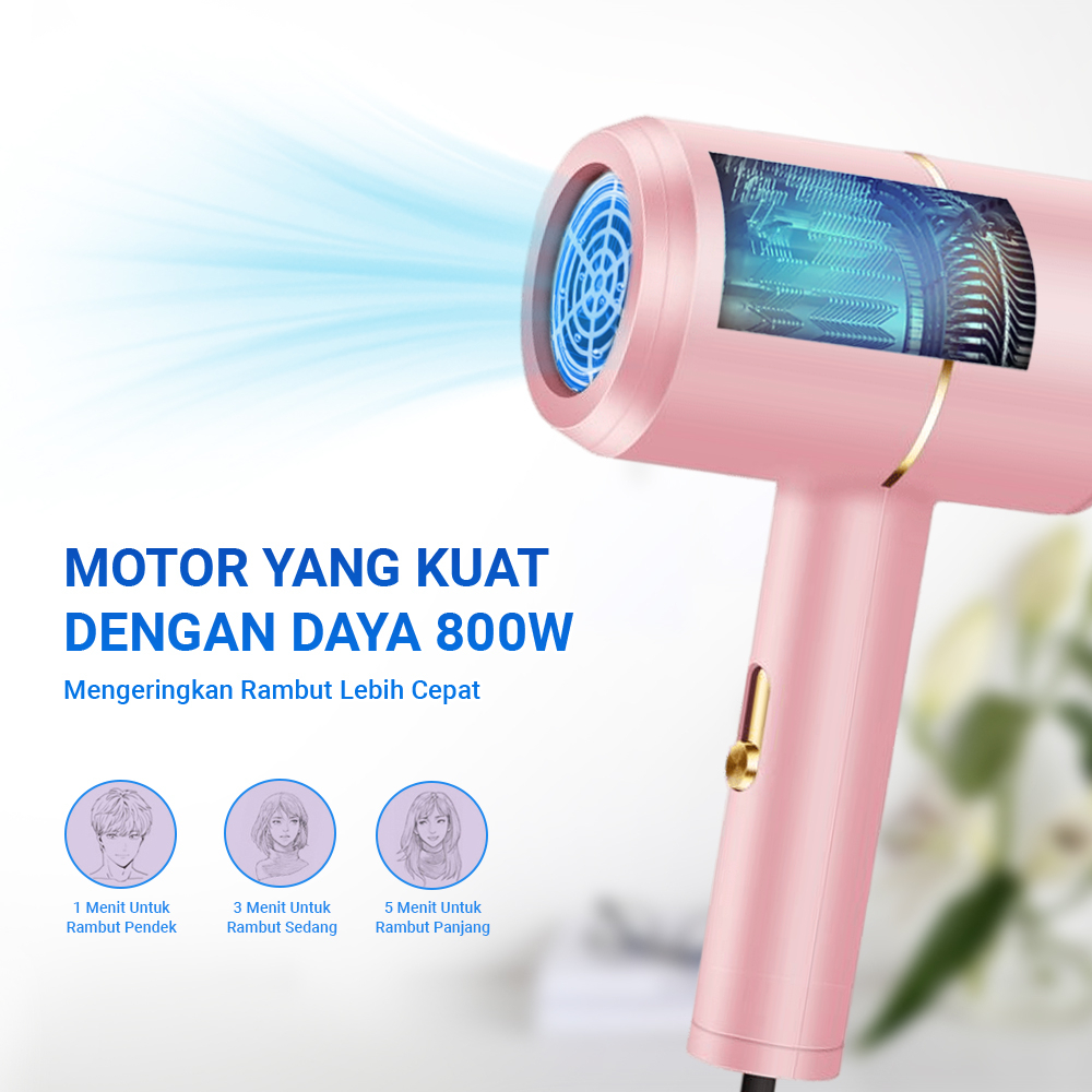 Hair Dryer Pengering Rambut Mini Berkualitas Terbaik &amp; Termurah Desain Elegan Dan Daya Tinggi HB-04