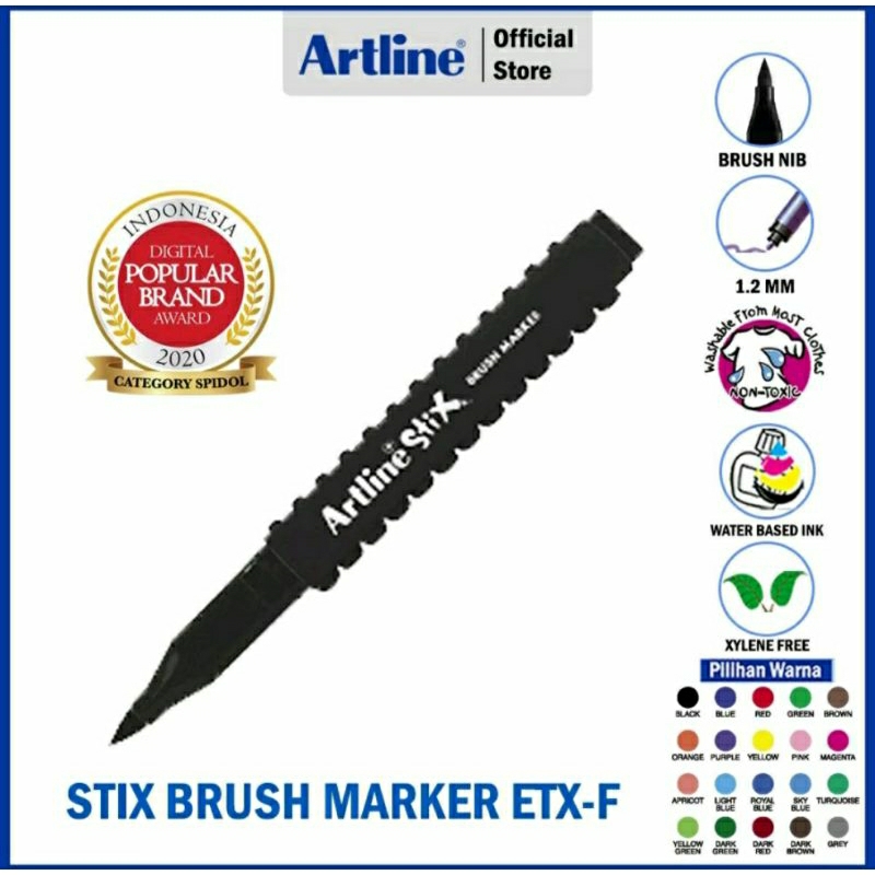 

ARTLINE Stix Spidol Brush Marker ETX-F