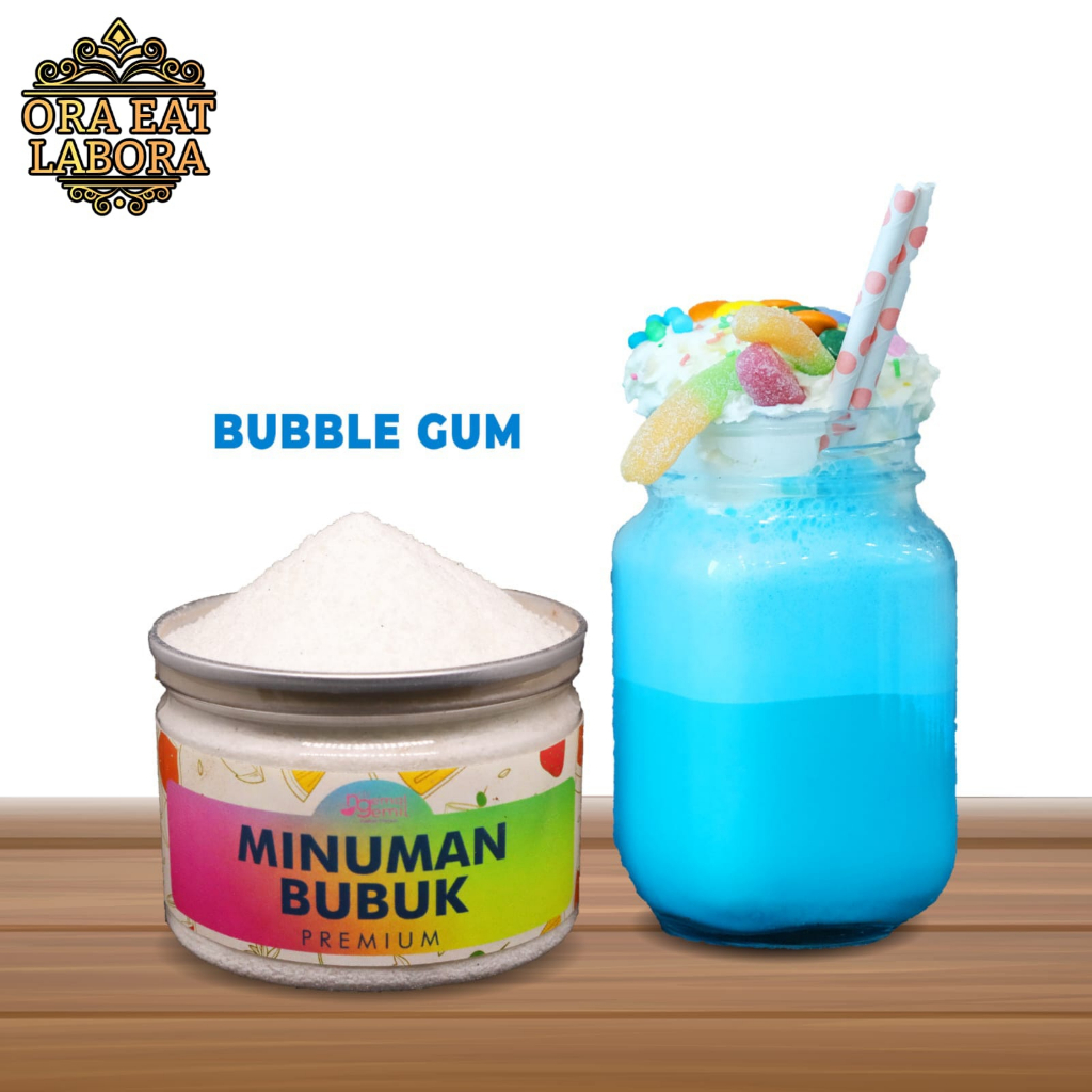 

Can Bubuk Minuman Permen Karet Minuman Bubuk Bubble Gum Powder Kualitas Premium - Ora Eat Labora