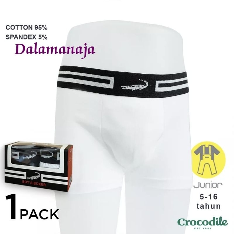 Crocodile Kids Cd Anak Cowok Boxer 521-831 1Pack isi 2Pcs