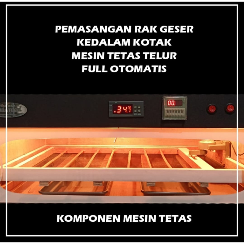 Paket Lengkap Rak Roller Kap.100 untuk Mesin Tetas Telur