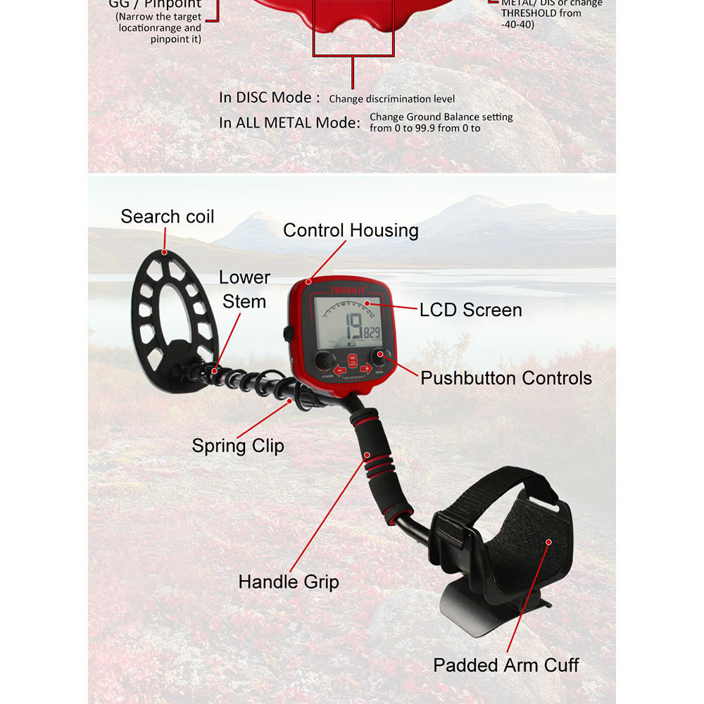 TIANXUN tx850 PLUS TX-850 PLUS metal detector detektor logam emas pendeteksi logam dan emas metal detector pencari emas detektor logam emas dalam tanah