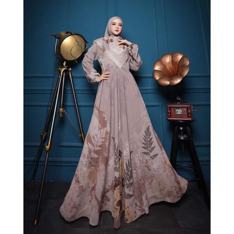 Allawiyah | Hazeema Series | Gamis Syari | Gamis Syari Printing