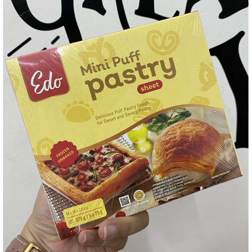 

Edo Puff Patry Mini 375 gr/Kulit Zuppa Soup/Edo Mini Puff Pastry 375 Gr