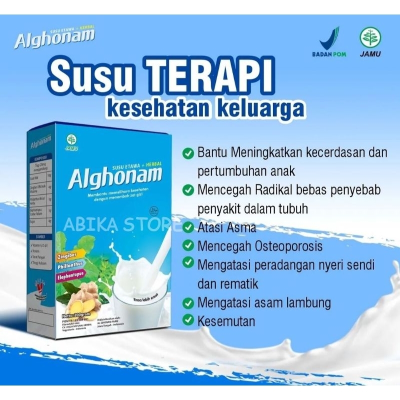 

ALGHONAM / AL GHONAM SUSU KAMBING ETAWA BUBUK RASA ORIGINAL 200GR