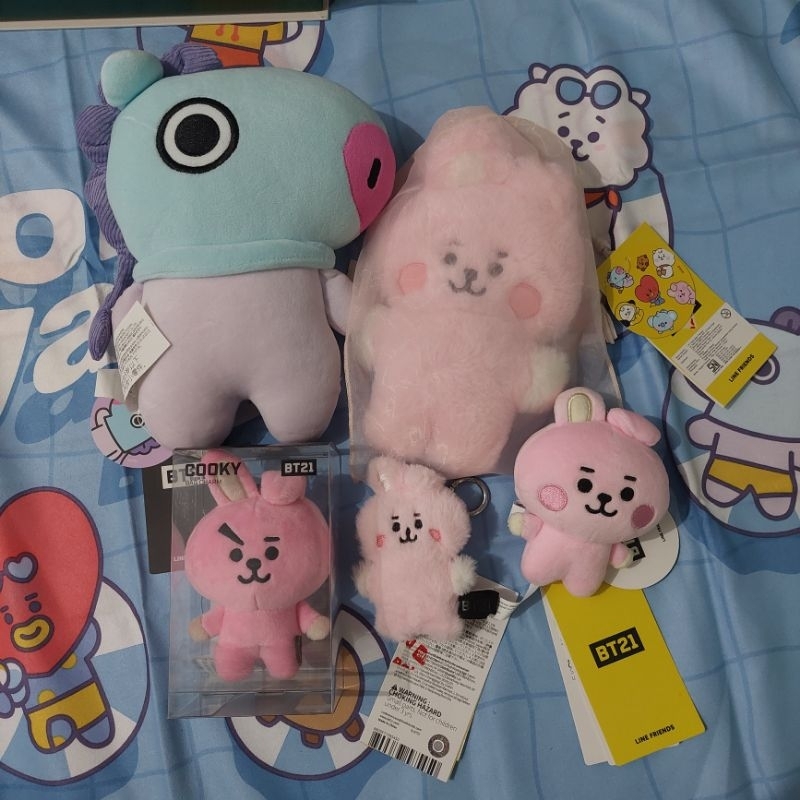 BTS BT21 OFFICIAL DOLL KEYCHAIN BONEKA