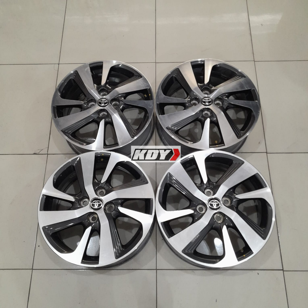 Pelek Racing Mobil Bekas Copotan Mobil Murah Ring 16 PCD 4x100 Black Polis