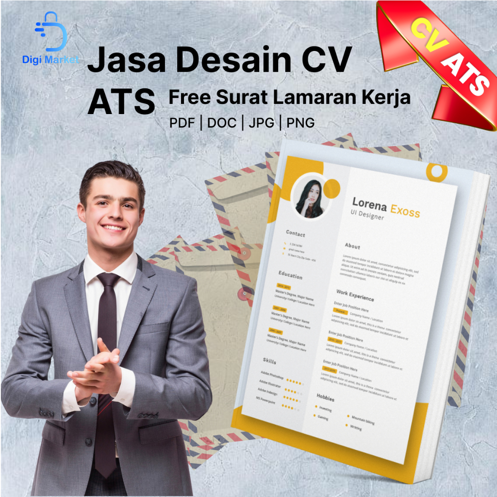 

Jasa Desain CV Lolos Screening CV ATS cocok untk melamar kerja, CPNS, MSIB