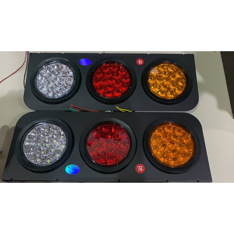 Stop Lamp Lampu Belakang Truk 24 Volt Model 3 Bulat 16 LED