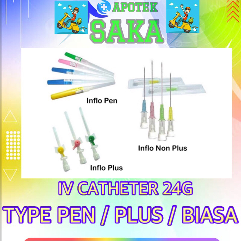 COSMOMED / INFLO 24G IV CATHETER PEN TIPE / PLUS PORT SATUAN / ABOCATH