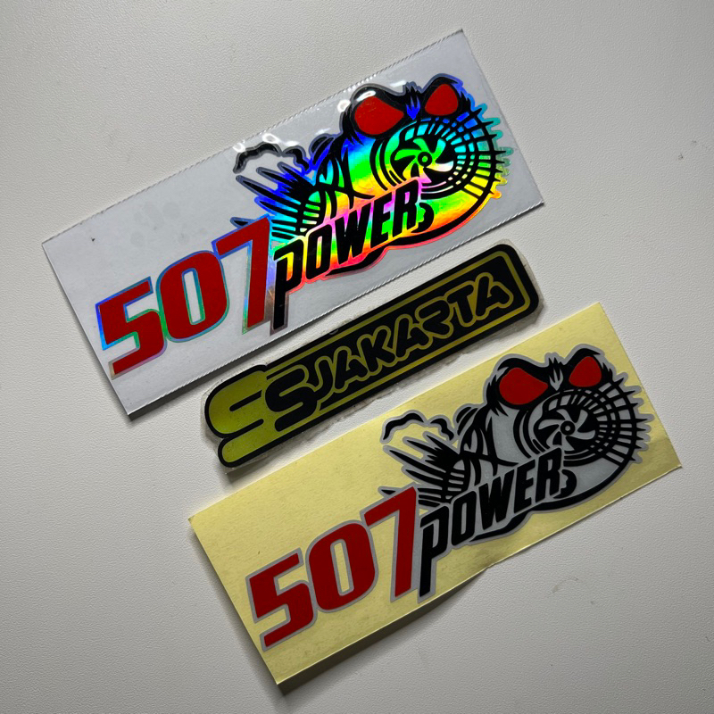 STIKER STICKER 507 POWER CUTTING