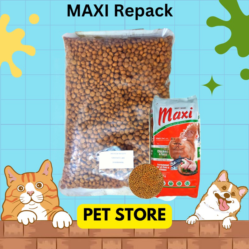 MAXI cat food REPACK makanan kucing Premium Maxi REPACK