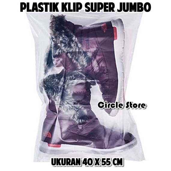 Plastik Klip Tas Hand Bag Sepatu Jordan Besar Boots / Shoe Ziplock Super Jumbo