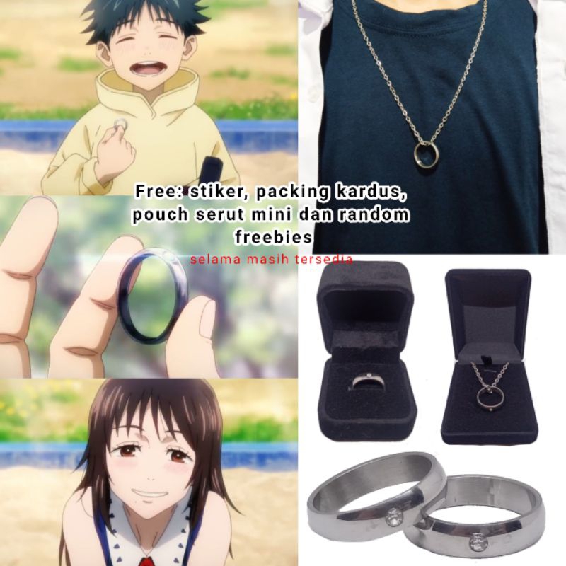 [Akashy.id]  Cincin Yuta Okkotsu/Kalung Yuta Okkotsu [Stainless steel]- Jujutsu Kaisen 0_Yuta Okkots