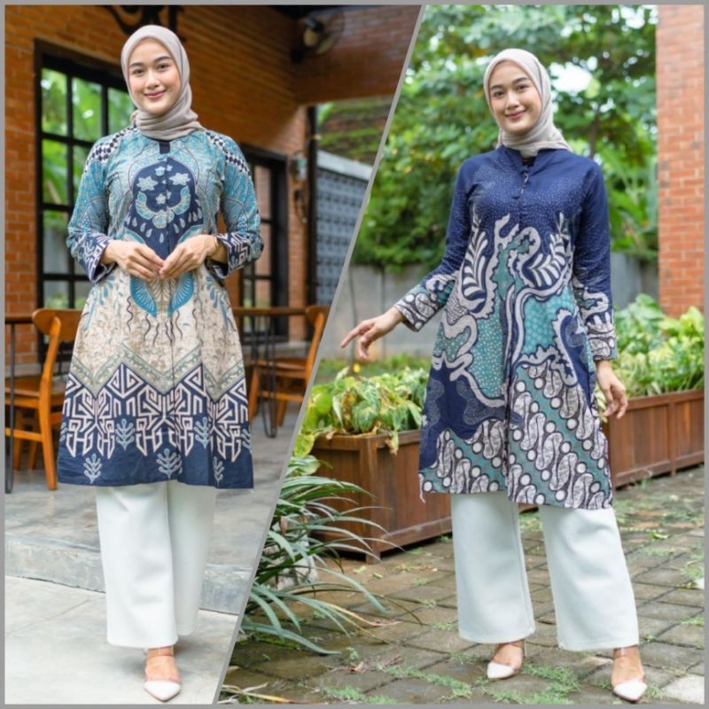 Atasan Batik Dolby Dolbi Dobby Doby Tenun Sutra Tulis Halus