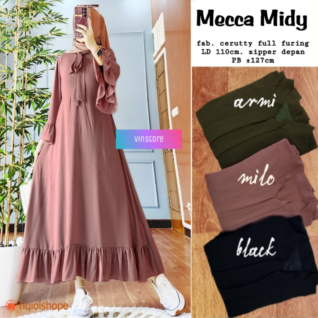Vinstore Gamis Ceruty Mecca Midy LD 110 cm