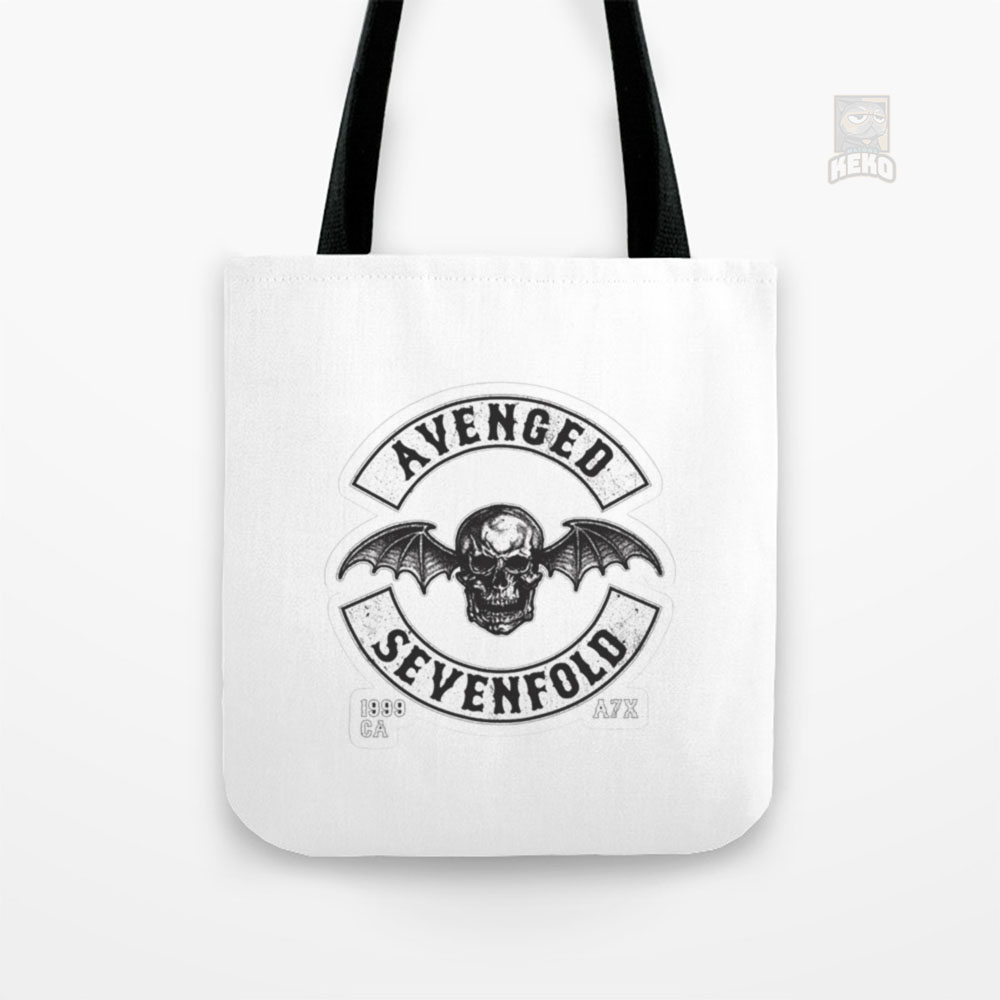 A7x Logo Avenged Sticker Tote Bag Kanvas