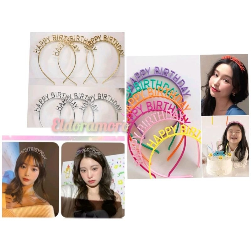 Bando Happy Birthday/ Mahkota Happy Birthday / Bando Ulang Tahun