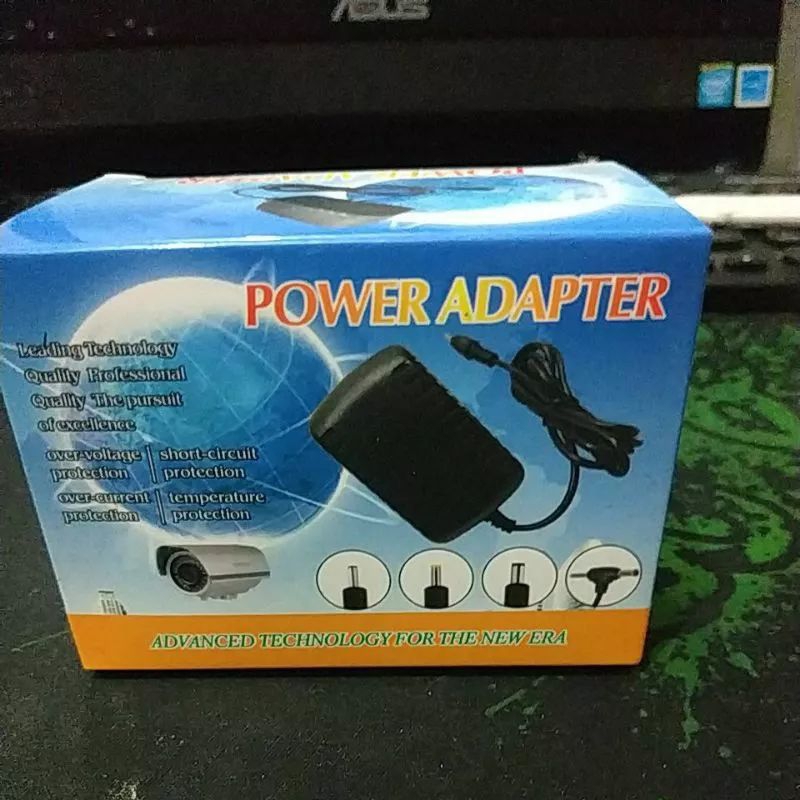 adaptor 12v 2a dengan lampu led murni original termurah