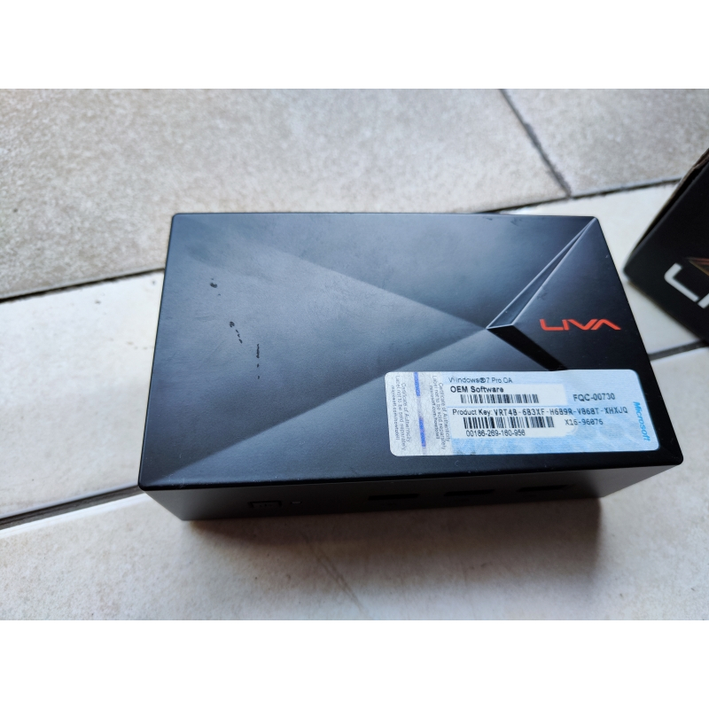 Komputer Mini PC ECS LIVA X HDMI msata 120 GB low watt office windows 10