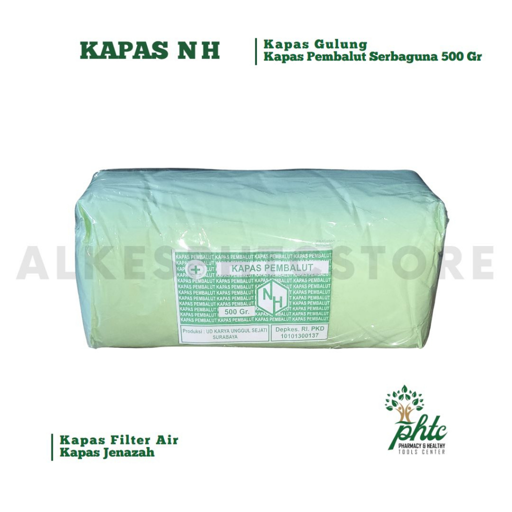 NH Kapas 500gr l Kapas Pembalut 500gram l Kapas Gulung 500 gr