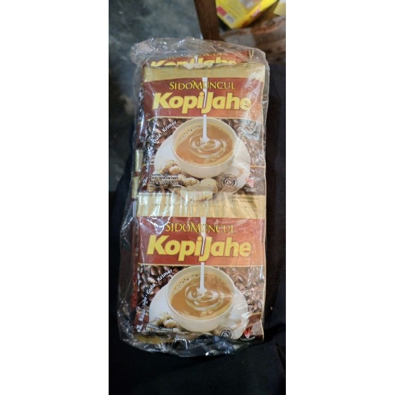 

Kopi Jahe Sido muncul renceng isi 10 sachet bonus 1 sachet