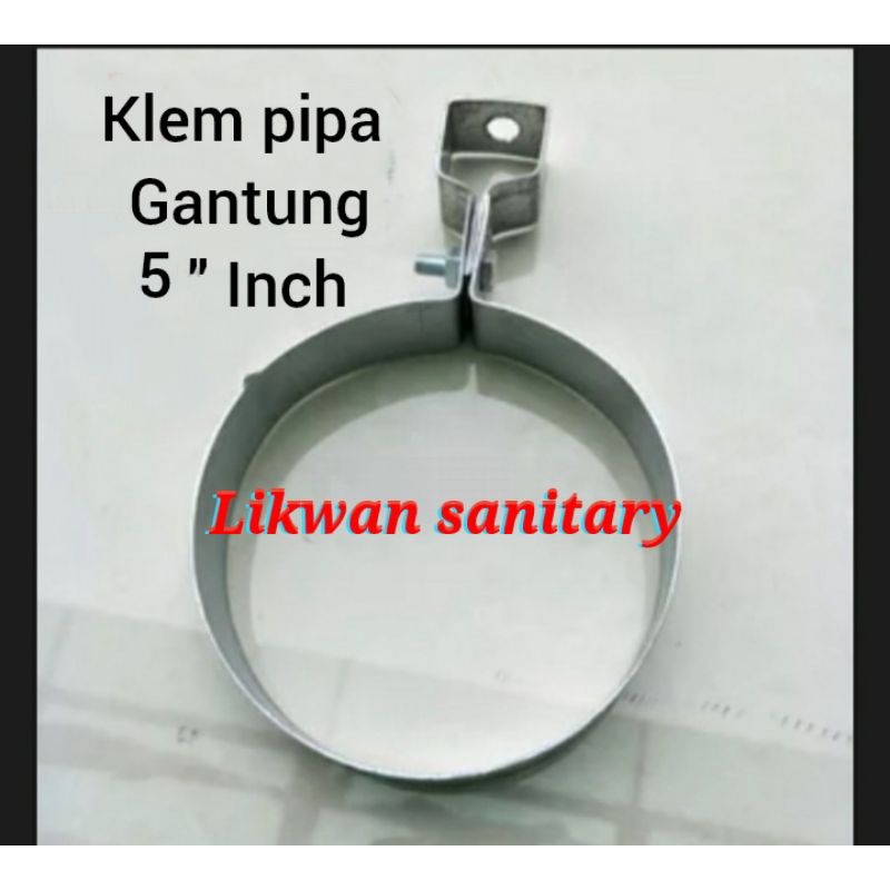 Klem gantung pipa 5 inch /klem pipa gantung 5 inch / klem besi ducting
