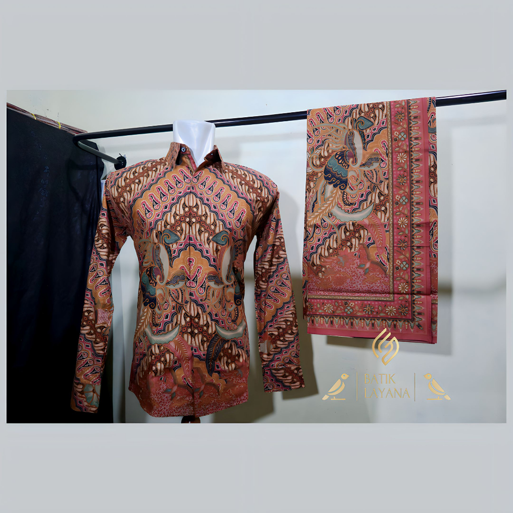 Kain Batik Premium Motif Dwipamda Teracotta Berkualitas Katun Primisima Serat Rapet Anti Kusut Anti Luntur Couple Keluarga