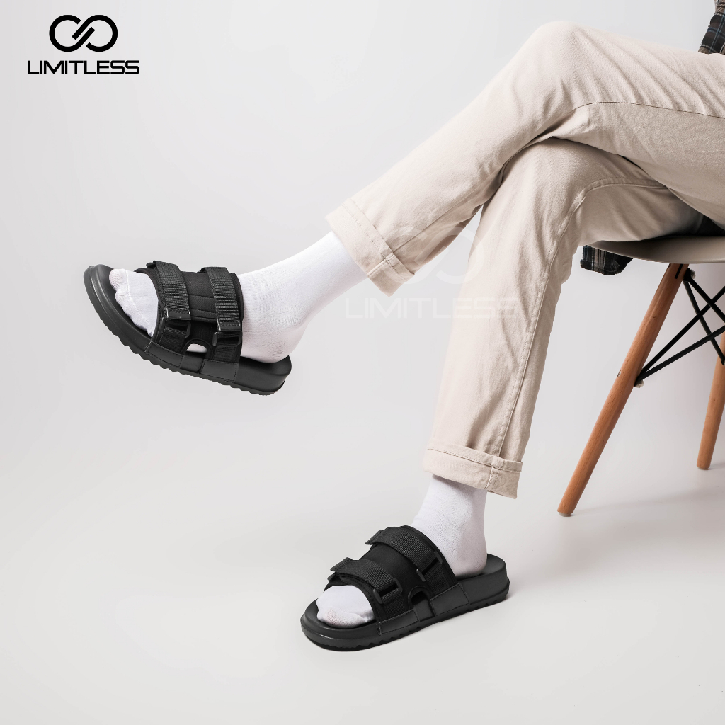 Sandal Pria Slop Dewasa Fashionable Sendal Slide Cowok  Premium Trendy Terbaru 2025 Casual Unisex Kekinian