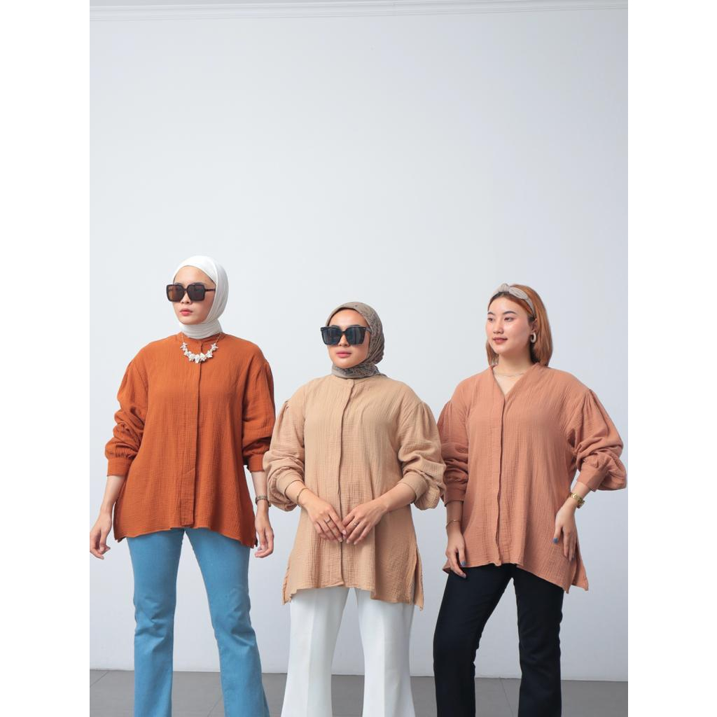 Kemeja Cringkle Indira Overisize - 2301.02.052