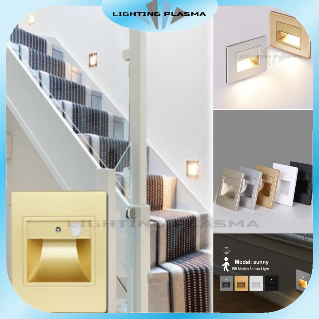 Lampu Tangga Lampu Dinding Led 3W Tanam Tembok