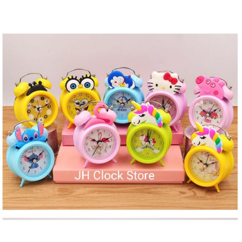 Jam Weker Jam Beker Karakter Anak Unicorn Hello Kitty Alram Kring