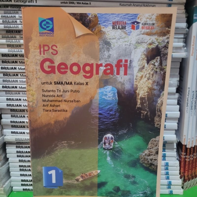BUKU BEKAS KURIKULUM MERDEKA IPS GEOGRAFI KELAS 1 SMA GRAFINDO