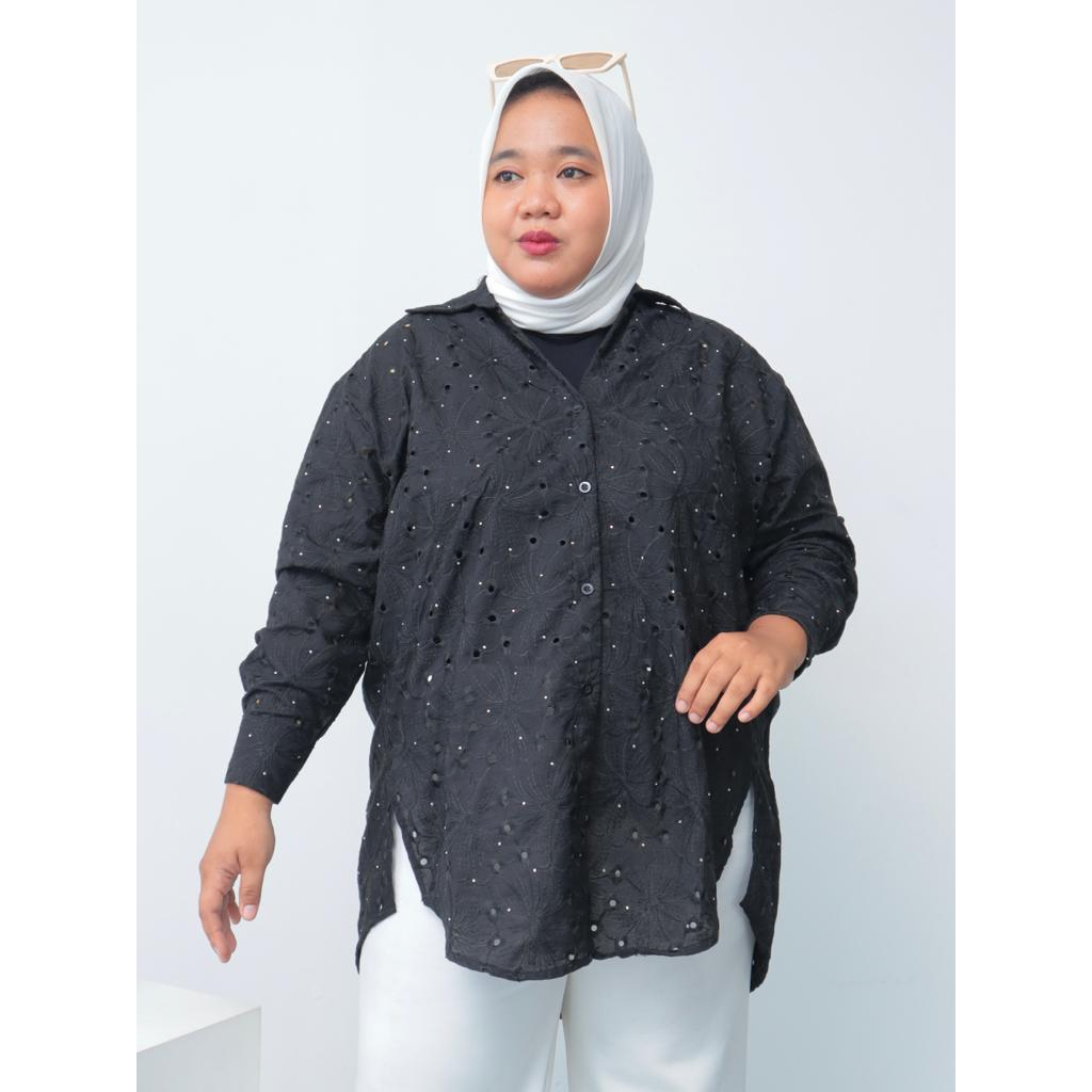 Kemeja Brukat Basera Oversize - 2301.02.011