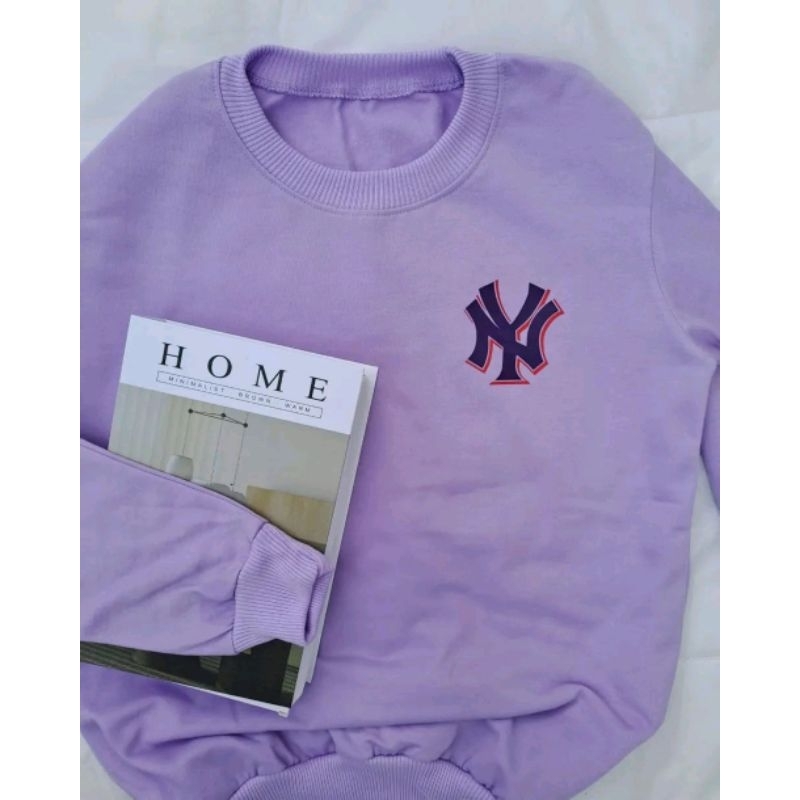 NEW YORK L-XL SWEATER CREWNECK PRIA &amp; WANITA