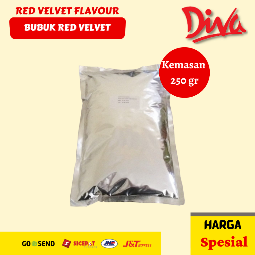 

250gr Red Velvet Flavour | Bubuk Minuman Red Velvet | Perasa Red Velvet