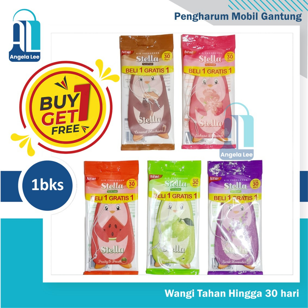 Stella Fun n Fresh Pengharum Parfum Pewangi Mobil Gantung pinguin lucu