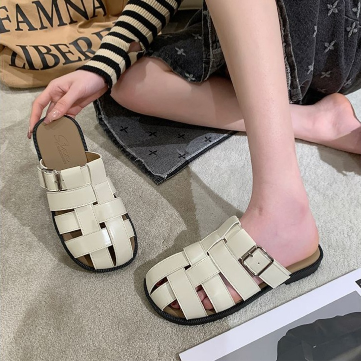 [COZY] Reni Sandal Slip On Fashion Wanita Import Korean