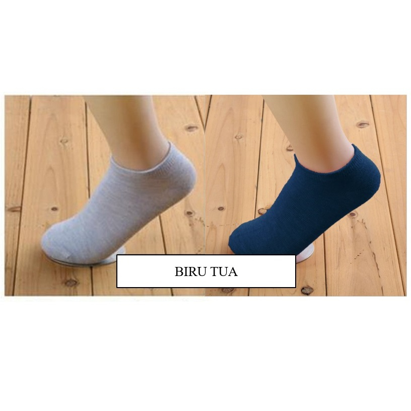 MOGYMOGY D060 Kaos Kaki Polos Wanita Pria Kaos Kaki Pendek Short Socks