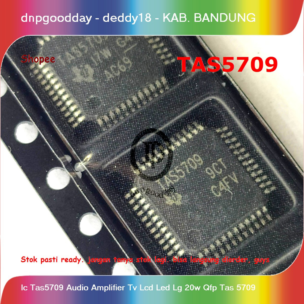 Ic Tas5709 Audio Amplifier Tv Lcd Led Lg 20w Qfp Tas 5709