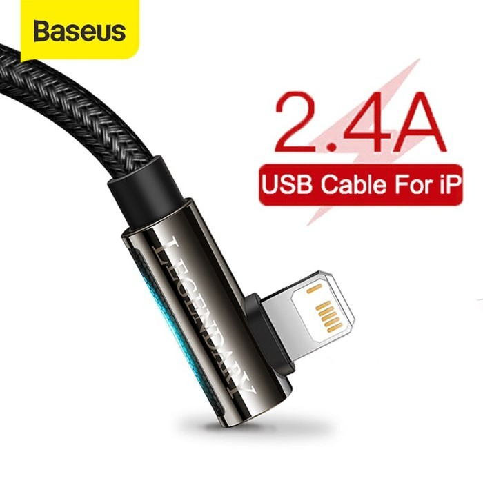 Baseus Legendary Elbow Iphone USB Lightning Kabel Data Charger 2.4A 2M