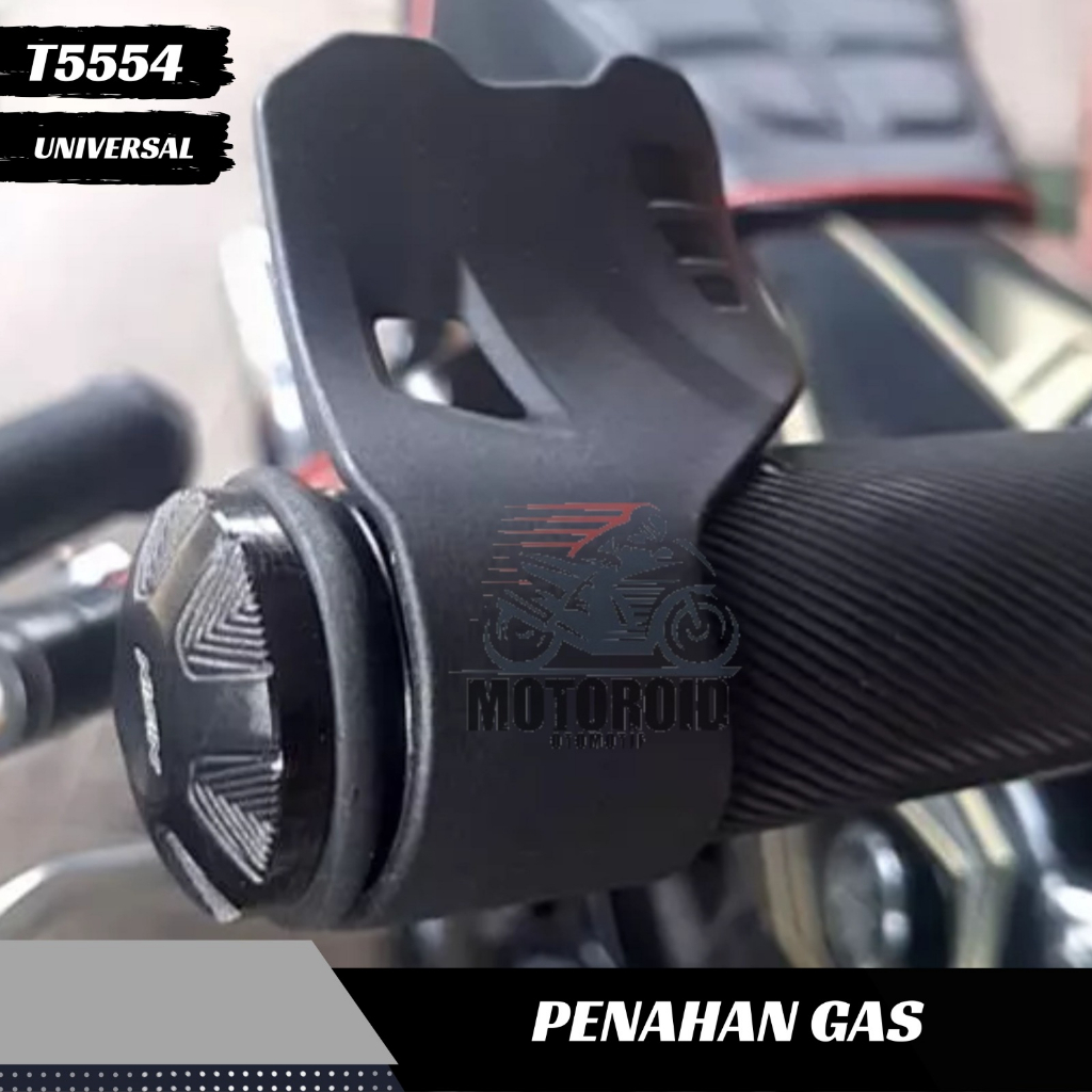 Penahan Handle Plastic Black Gas Motor Blacklist Universal